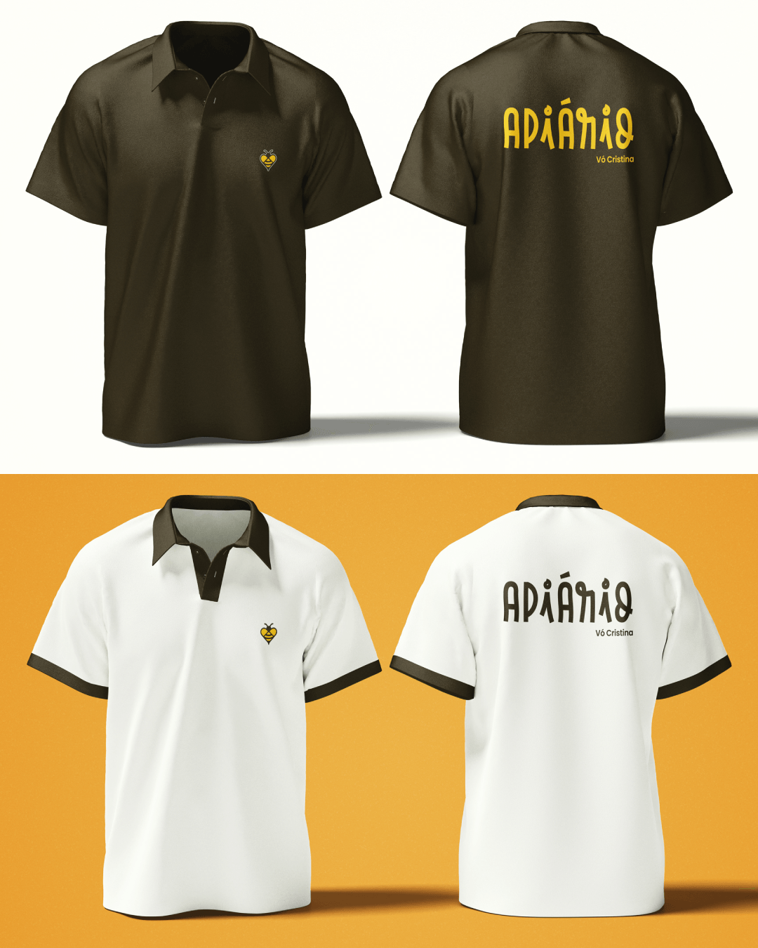 Uniformes do Apiário Vó Cristina