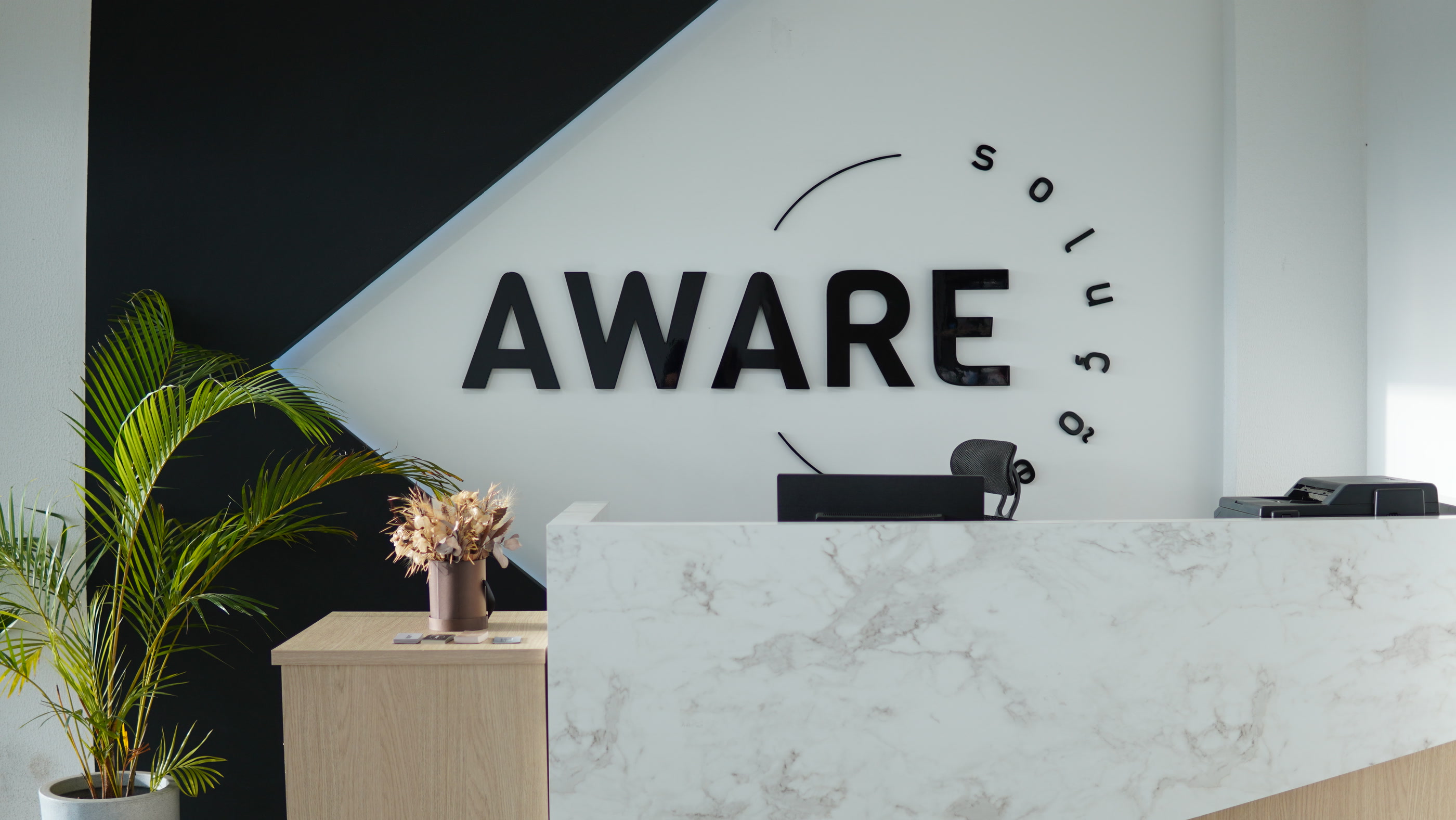 Recepção da Aware Soluções em Porto União — SC
